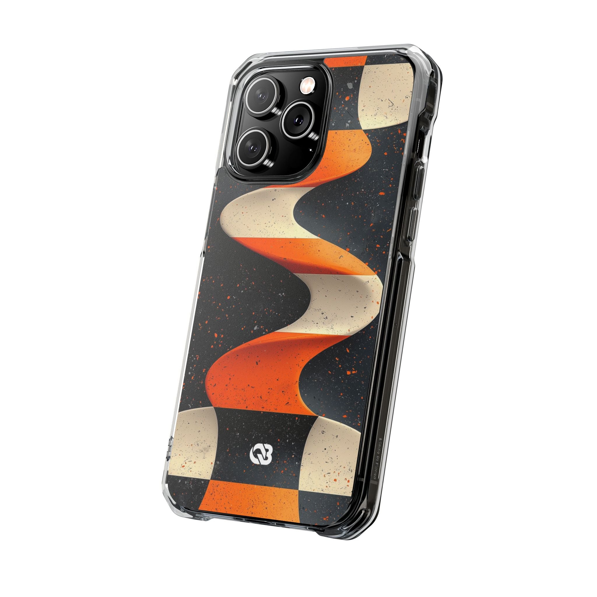 Orange Grit Twist · Impact Handyhülle für iPhone · Magsafe