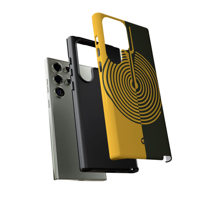 Yellow Tough Phone Case for Samsung - Voltage Sector Pulse