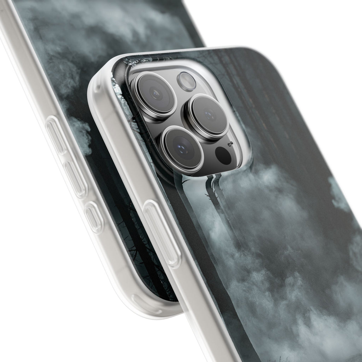 Shadowed Pine Mist · Lite Phone Case for iPhone ·  Black