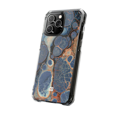 Astral Orb Resonance · Clear Impact Magnetic Phone Case for iPhone · Blue