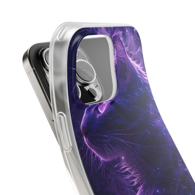 Purple Void Feline · Soft Custodia per iPhone