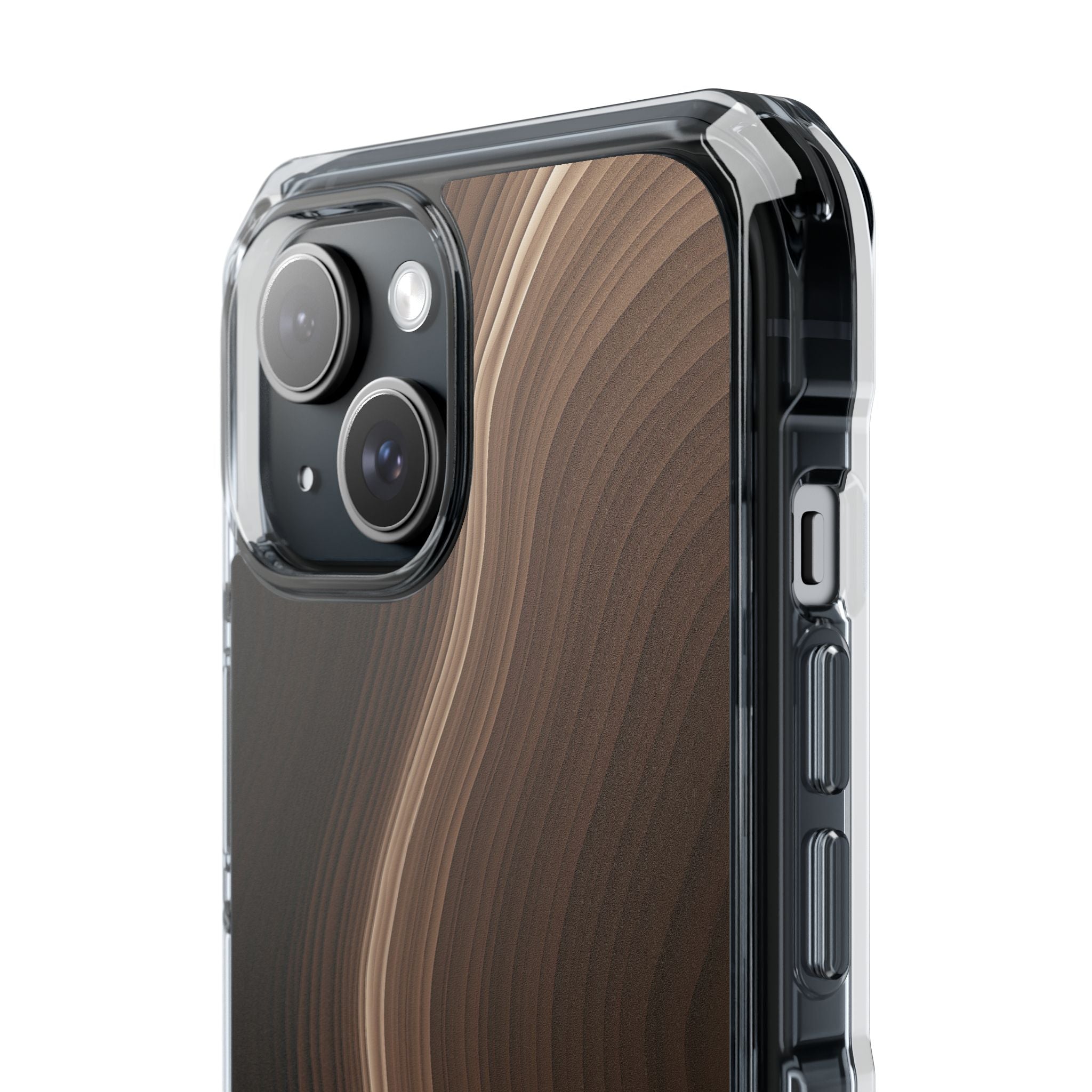 Brown Impact MagSafe Phone Case for iPhone - Bronzed Canyon Relief