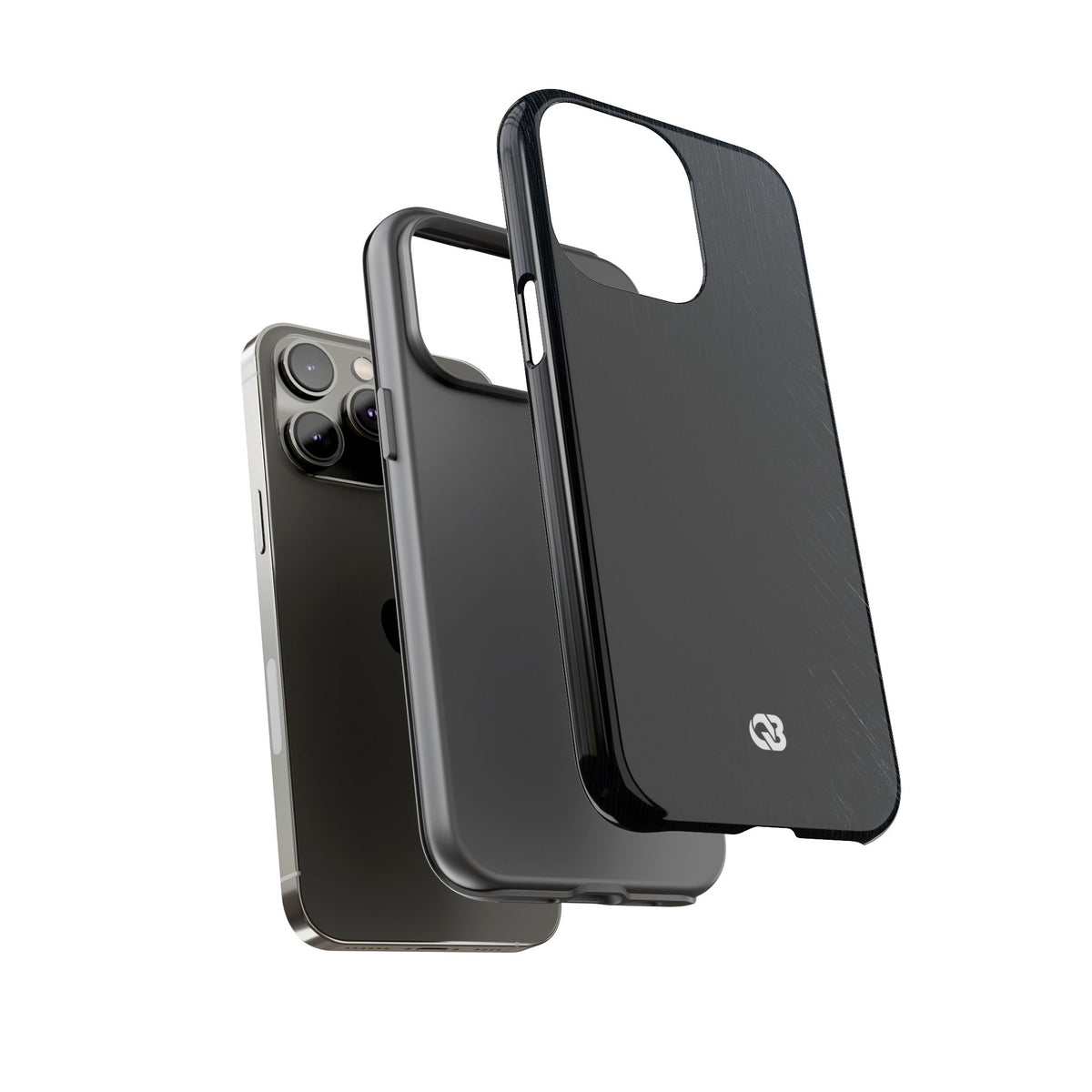 Brushed Obsidian Steel · Tough Phone Case for iPhone · Black