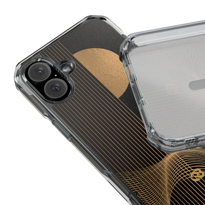 Gold Impact MagSafe Phone Case for iPhone - Gilded Obsidian Dunes