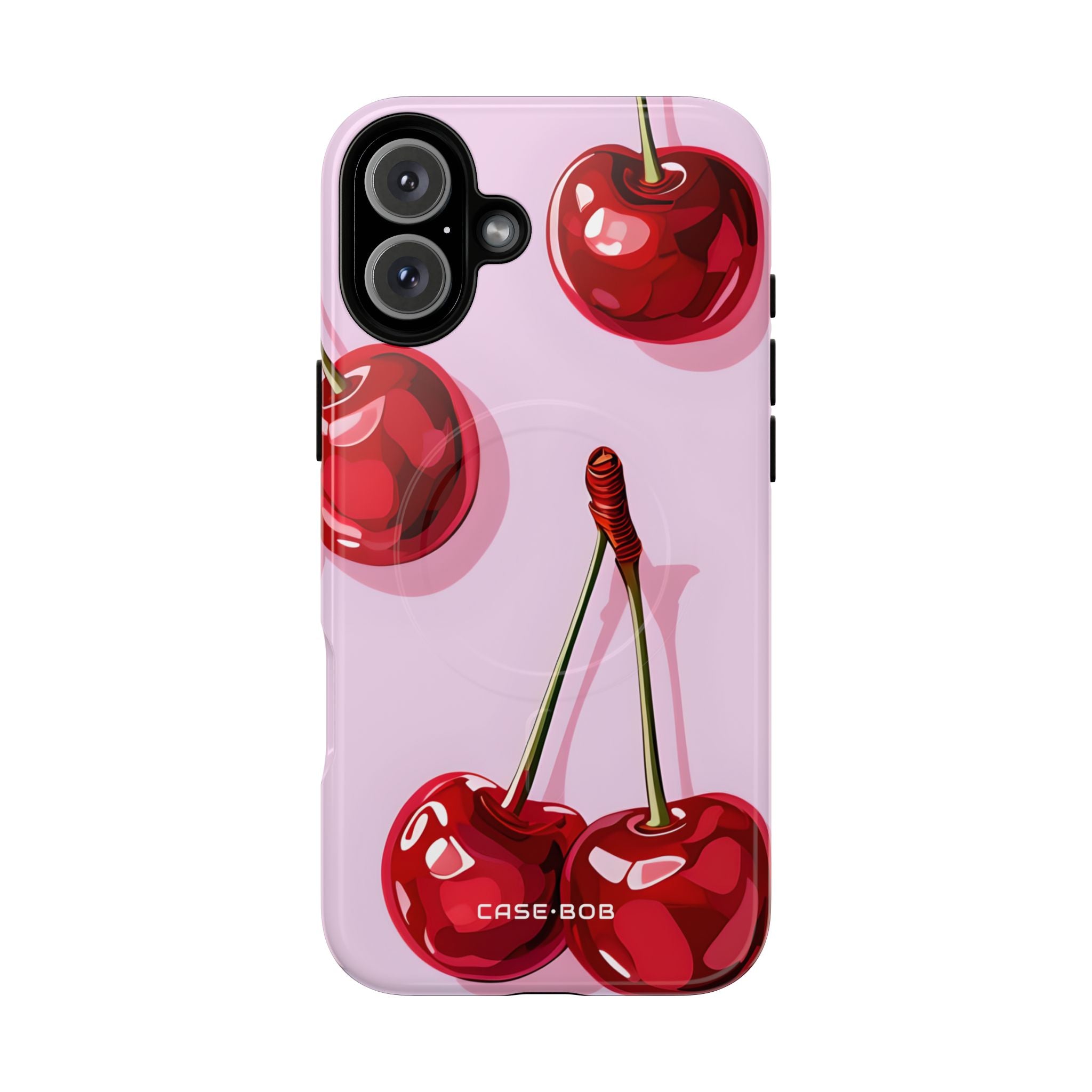 Glossy Cherry Burst iPhone 16 Plus Case - Tough+ - CASE•BOB