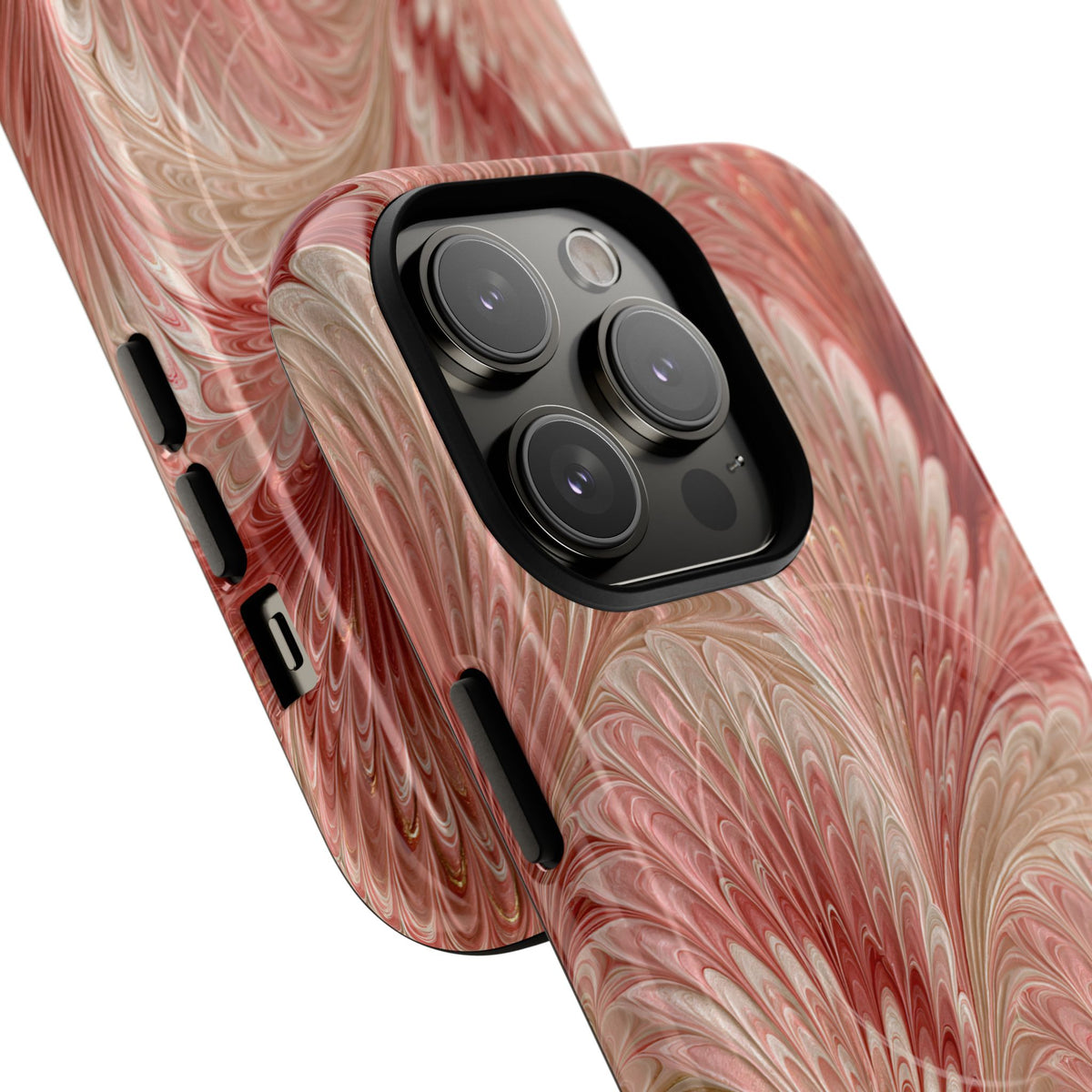 Blush Petal Plume · Tough 2.0 Magnetic Phone Case for iPhone · Pink