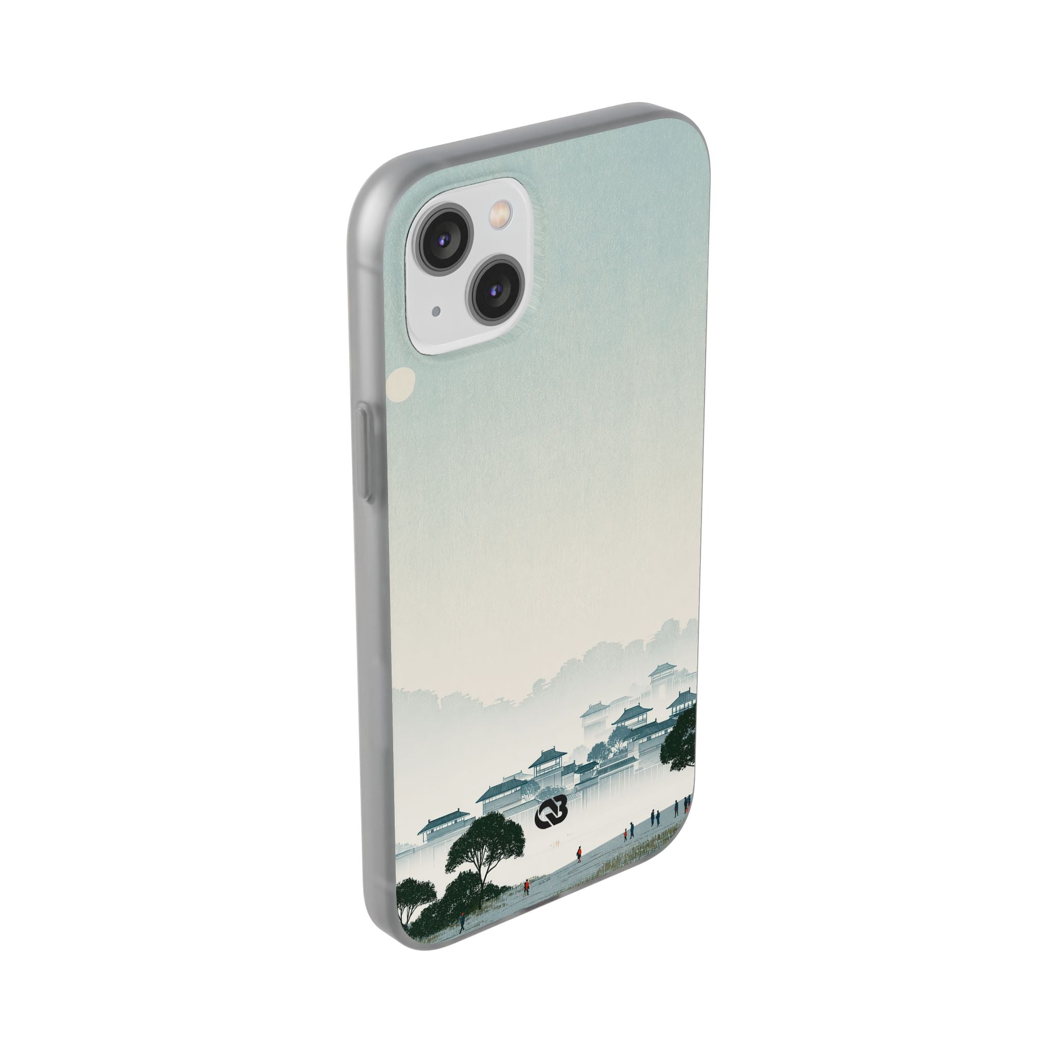 Blue Lite Phone Case for iPhone - Mist Valley Pagoda