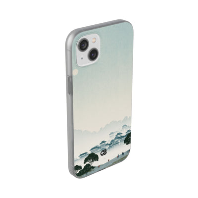 Blue Lite Phone Case for iPhone - Mist Valley Pagoda