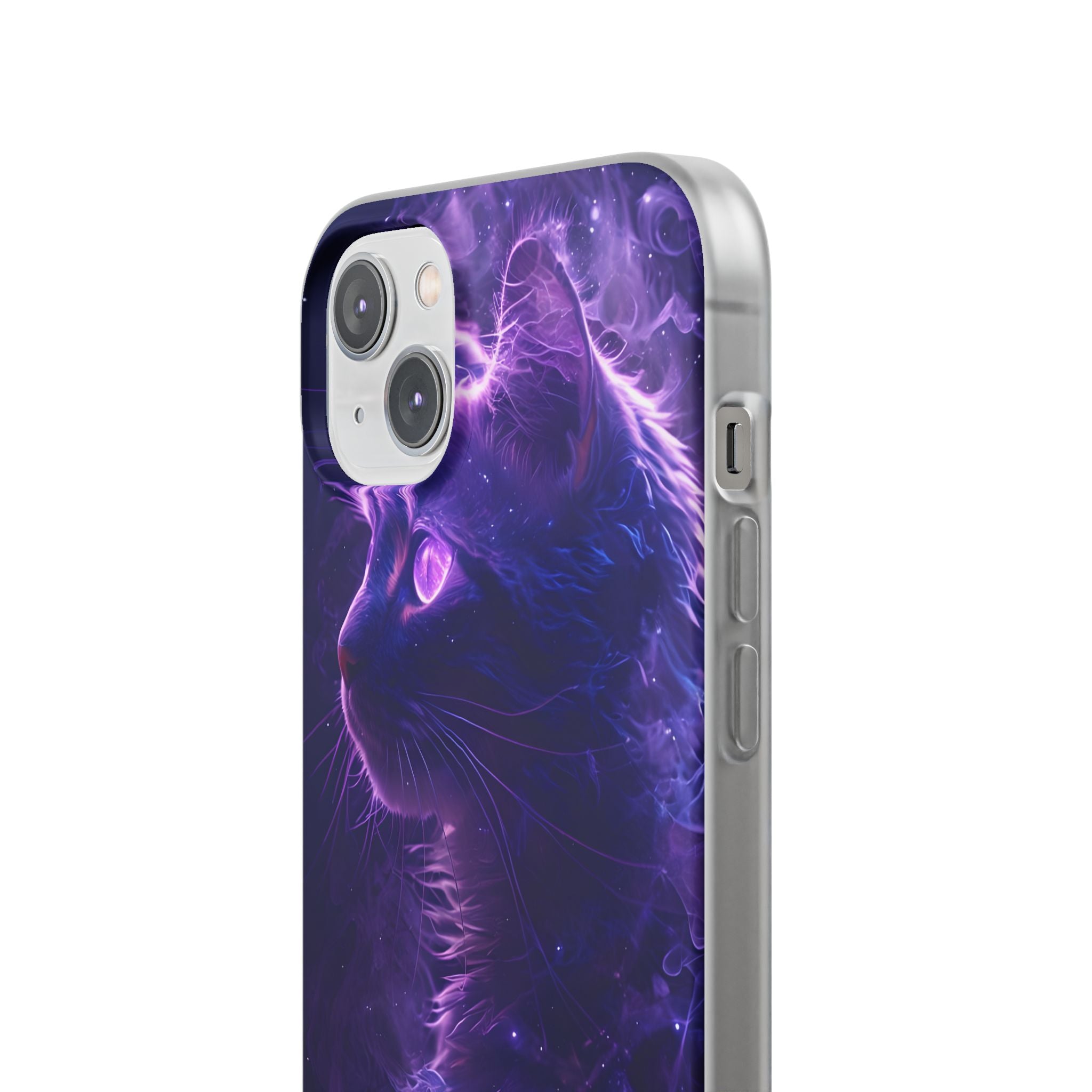 Purple Void Feline · Soft Custodia per iPhone