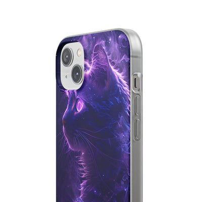 Purple Void Feline · Soft Custodia per iPhone