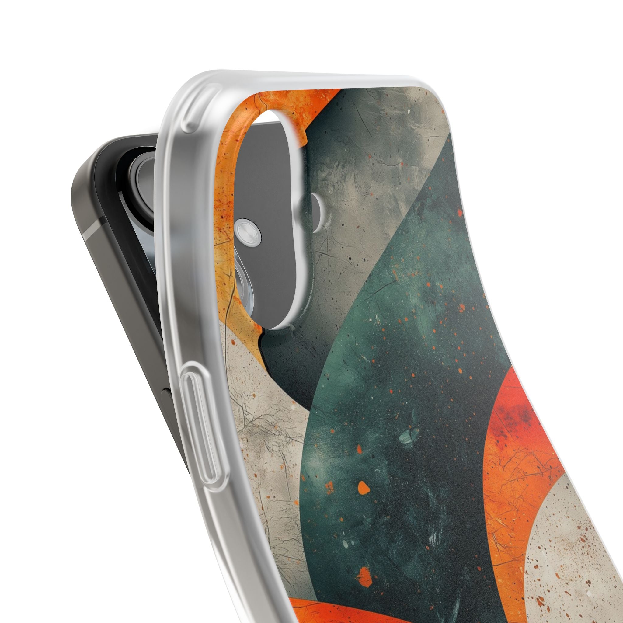 Crimson Wave iPhone 16 Plus Case - Soft