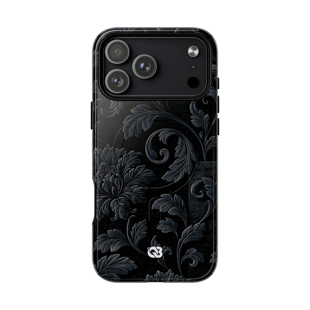 Obsidian Damask · Tough 2.0 Magnetic Phone Case for iPhone · Black