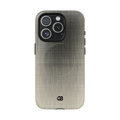 Beige Tough 2.0 Magsafe Phone Case for iPhone - Carbon Screen Grid