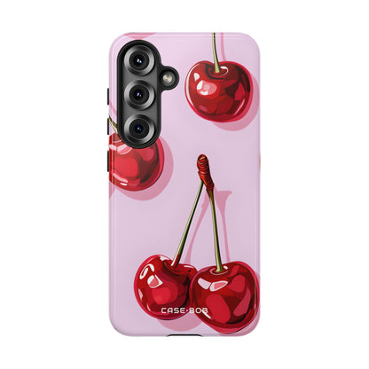 Glossy Cherry Burst Samsung S25 Case - Tough - CASE•BOB