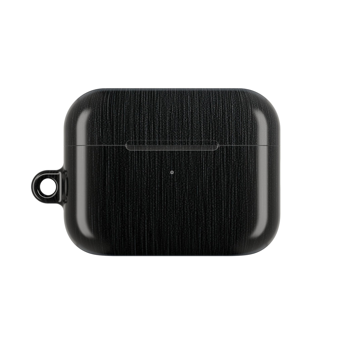 Obsidian Brushed Steel · Hard Case for AirPods & AirPods Pro · Black