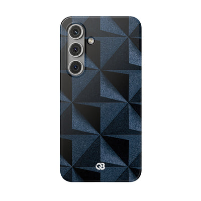 Blue Lite Phone Case for Samsung - Indigo Basalt Facets