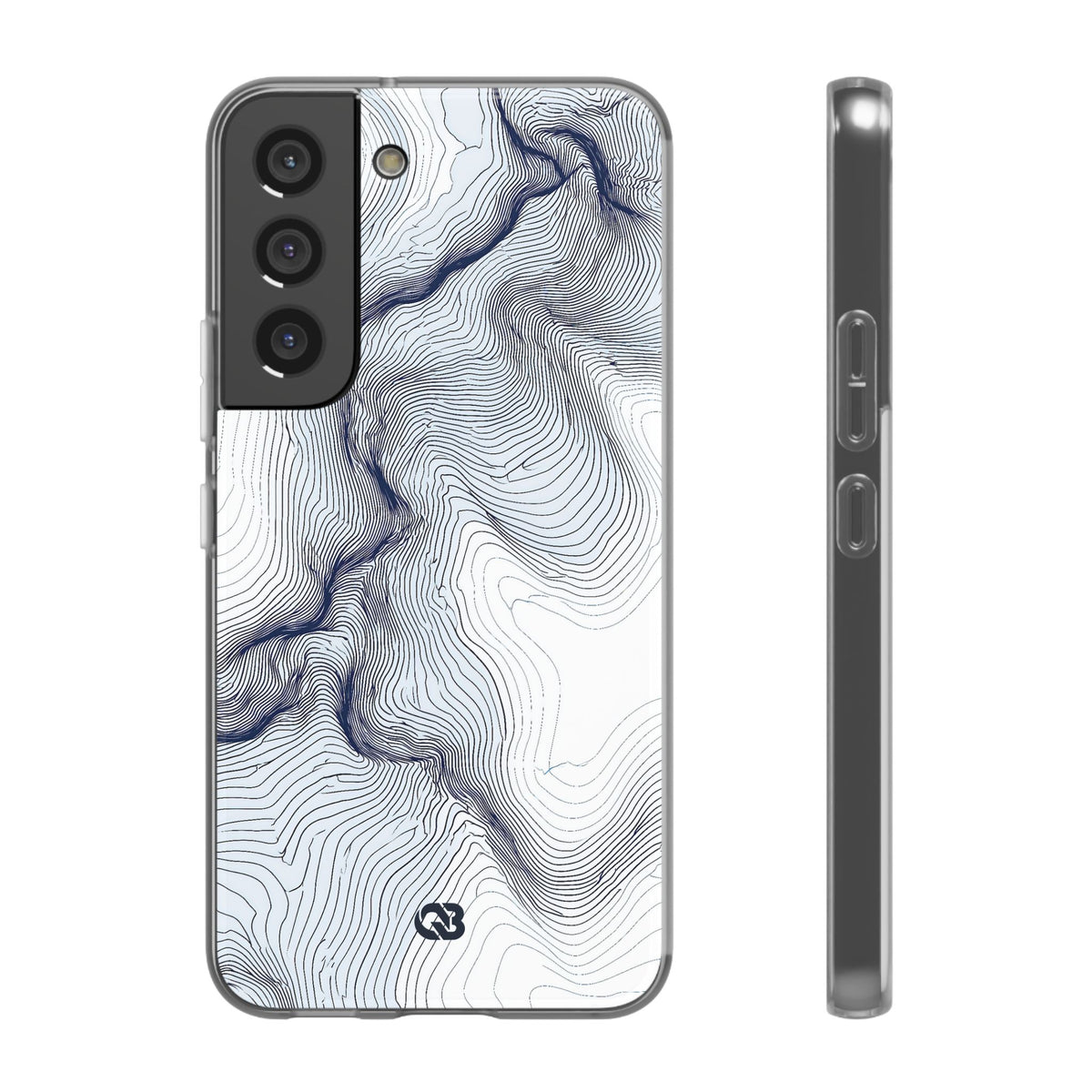 Nordic Ridge Contour · Lite Phone Case for Samsung · White