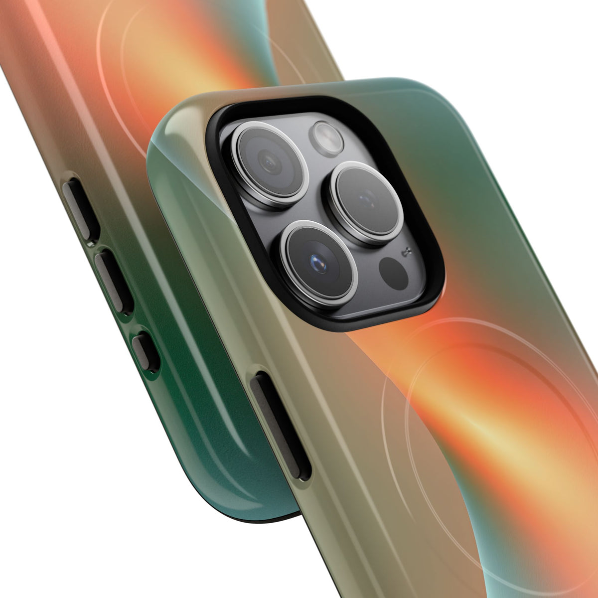 Radiant Contour · Tough 2.0 Magnetic Phone Case for iPhone · Orange
