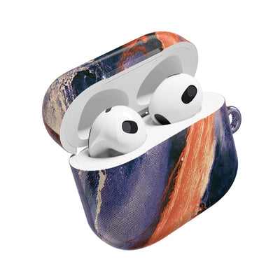 Solar Aura Drift · Hard Case for AirPods & AirPods Pro · Orange