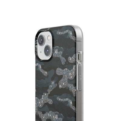 Glitter Shadow Camo · Lite Phone Case for iPhone ·  Black
