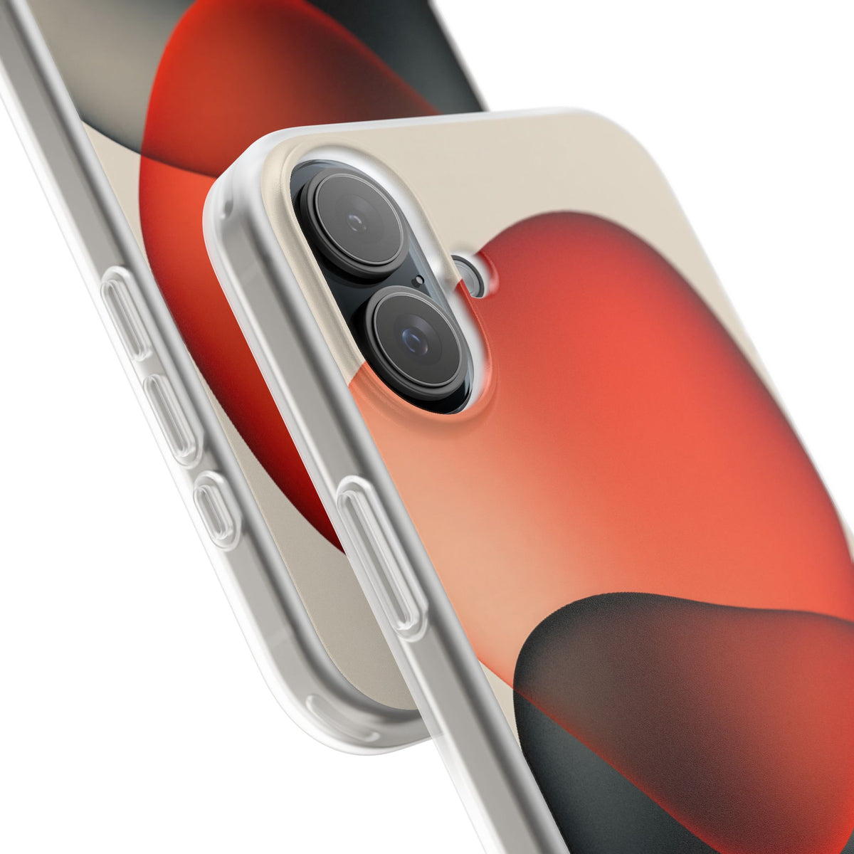 Translucent Crimson Form · Lite Phone Case for iPhone ·  Red