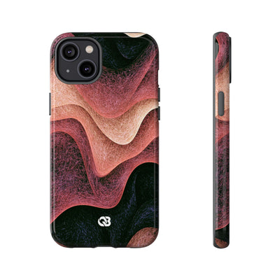 Rose Contour Waves · Tough Phone Case for iPhone · Pink