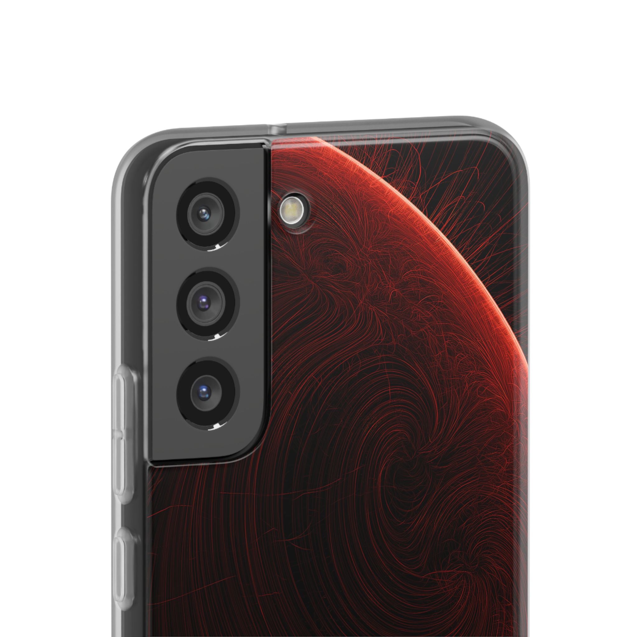 Red Lite Phone Case for Samsung - Crimson Flare Flux