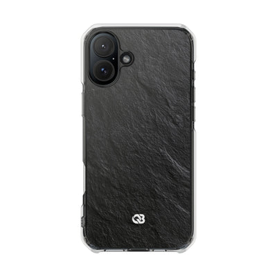 Black Impact MagSafe Phone Case for iPhone - Raw Obsidian Slate