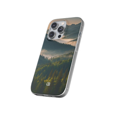 Foggy Mountain Ridge · Soft Phone Case for iPhone