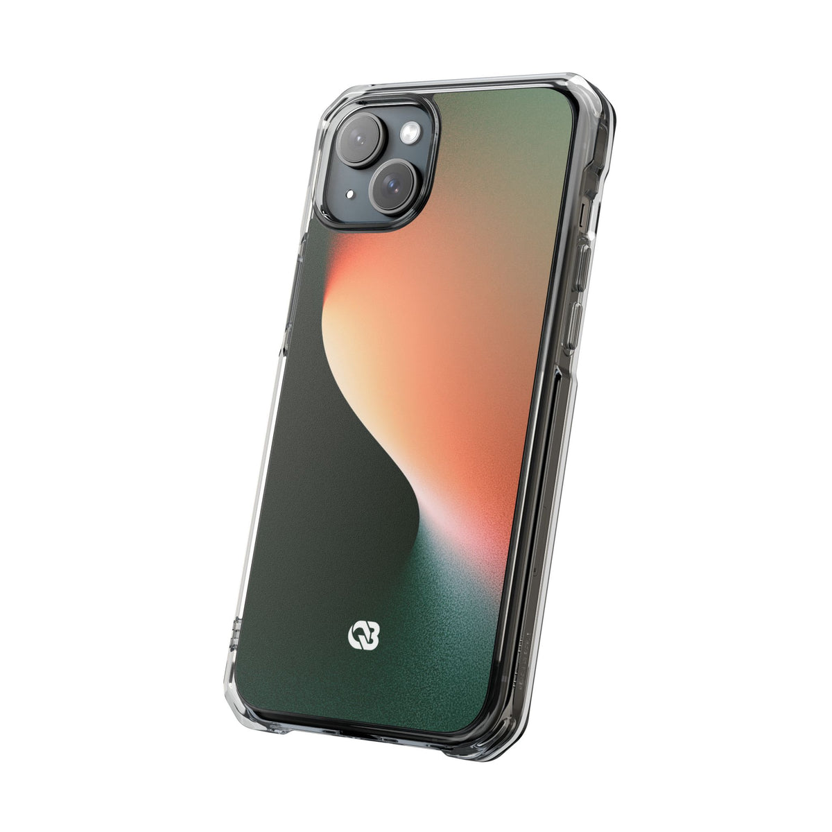 Luminous Arc · Clear Impact Magnetic Phone Case for iPhone · Green
