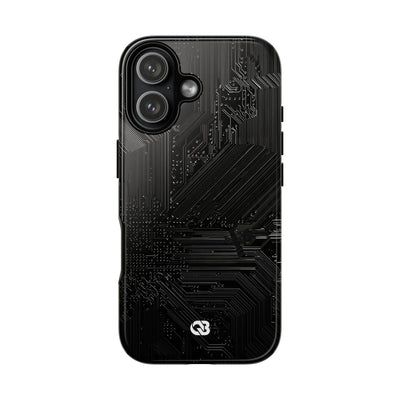 Obsidian Circuitry · Tough Phone Case for iPhone · Black