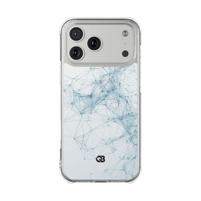 Blue Impact MagSafe Phone Case for iPhone - Glacial Neural Web