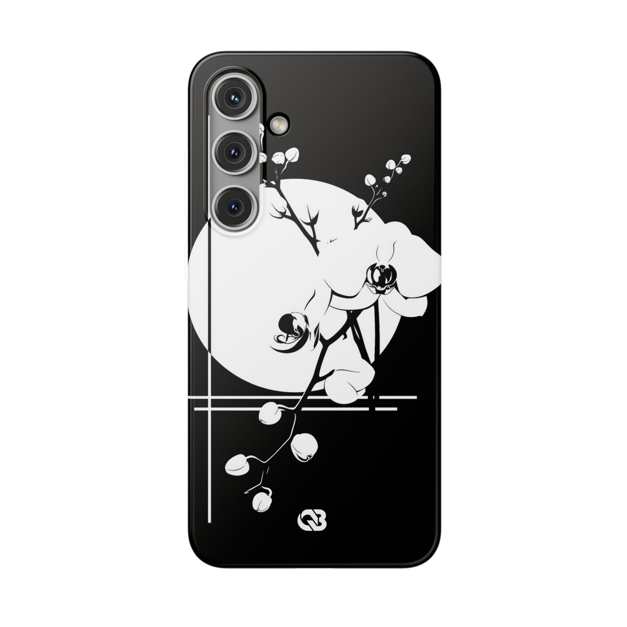 Black Lite Phone Case for Samsung - Lunar Orchid Grid