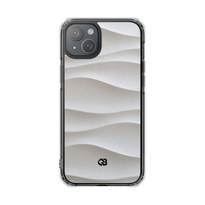 White Impact MagSafe Phone Case for iPhone - Arctic Flow Ridges
