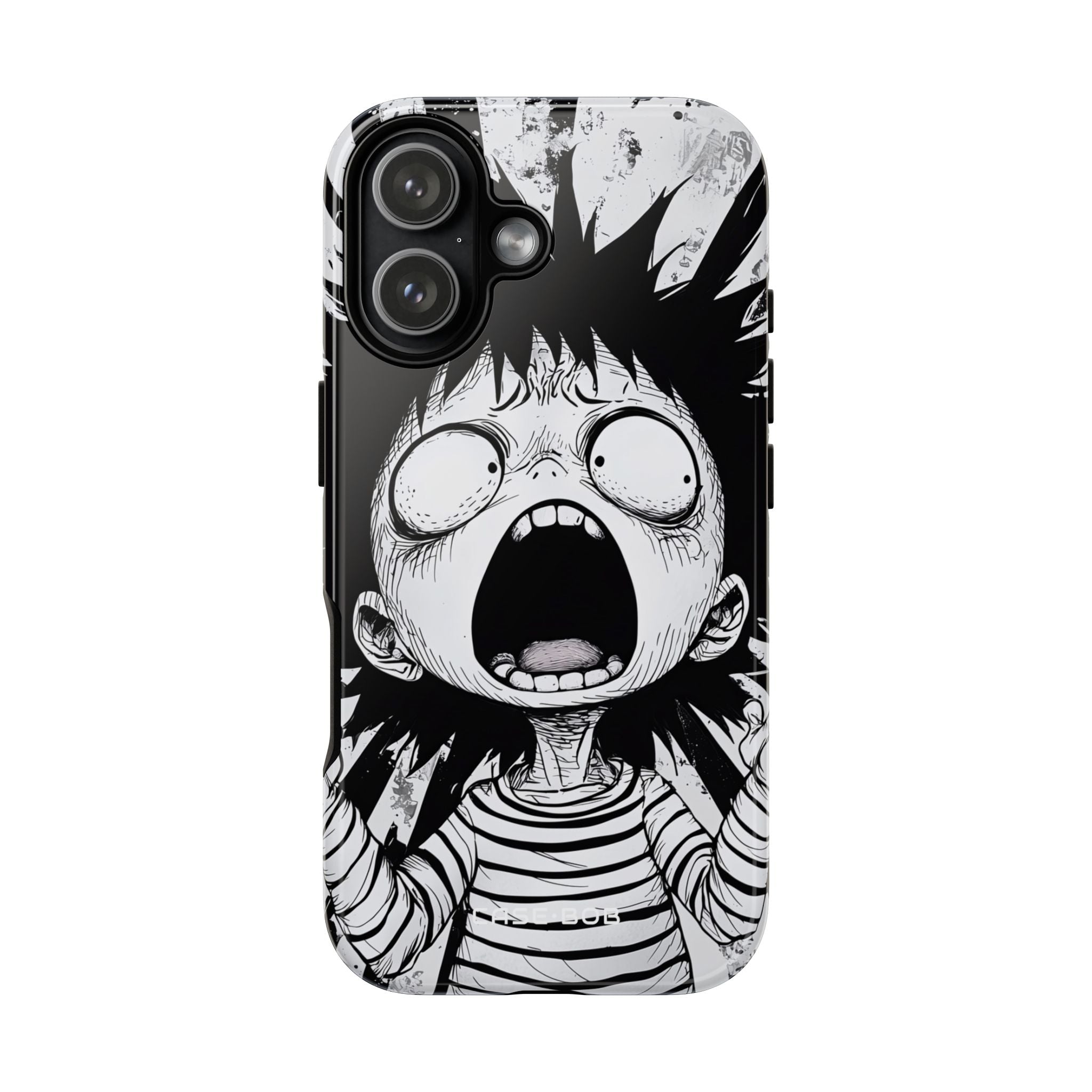 Screaming Stripes iPhone 17 Case - Tough - CASE•BOB