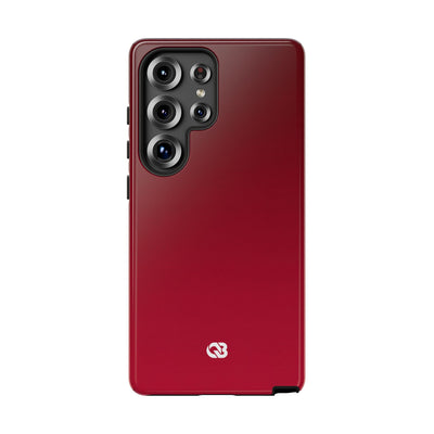 Red Tough Phone Case for Samsung - Crimson Velvet Fade