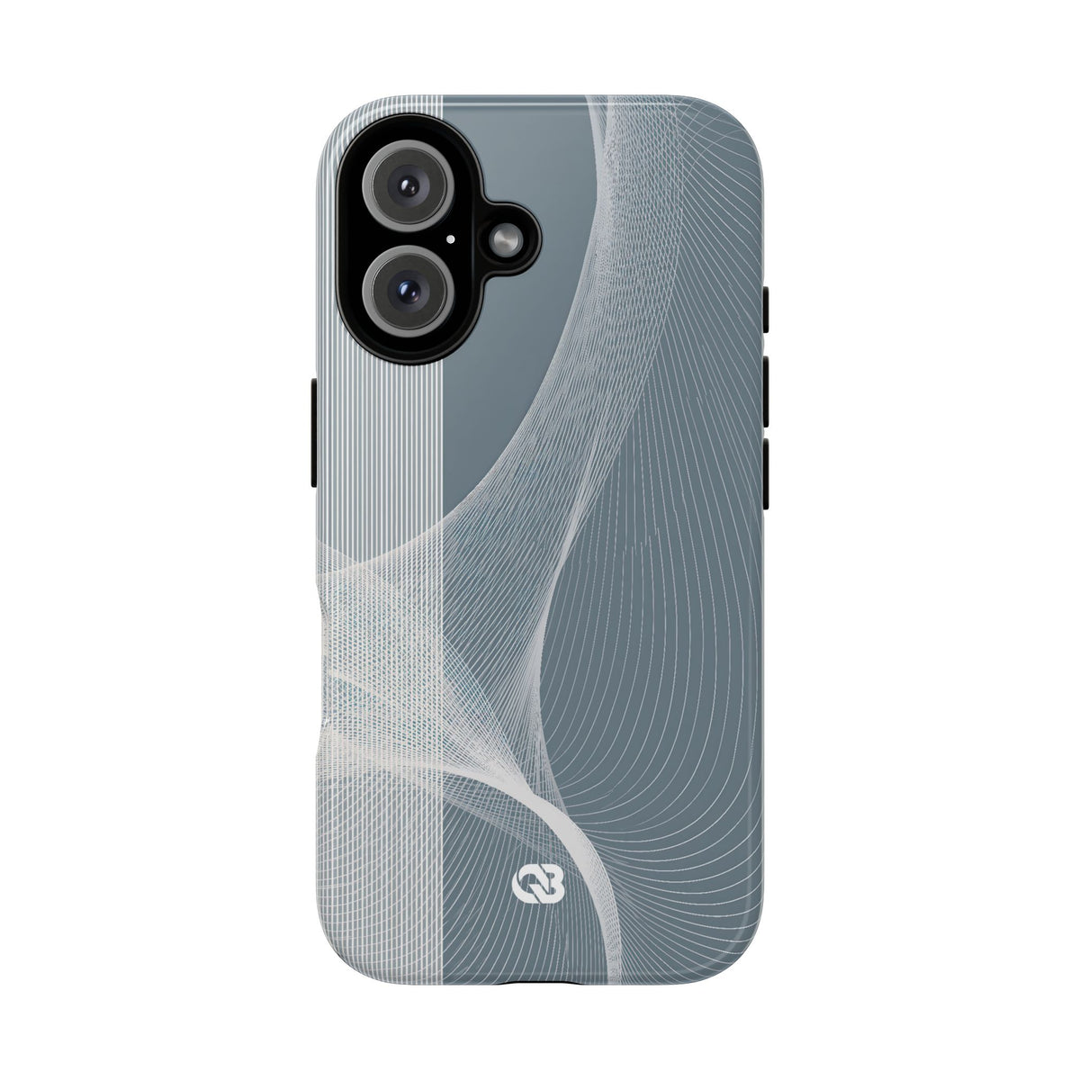 Slate Contour Drift · Tough Phone Case for iPhone · Grey