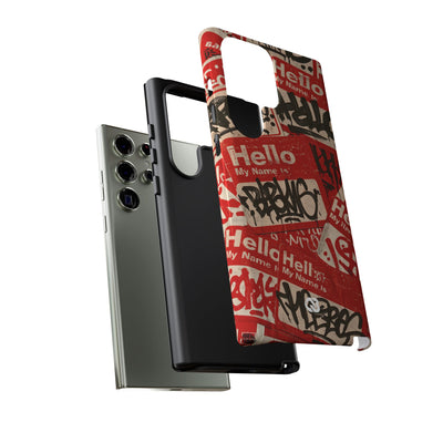 Slap Tag Collage · Tough Phone Case for Samsung · Red