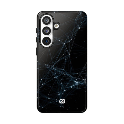 Black Tough Phone Case for Samsung - Arctic Neural Mesh