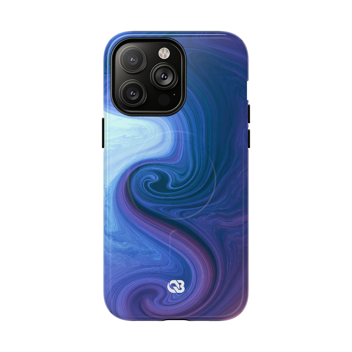 Azure Fluid Swirl · Tough 2.0 Magnetic Phone Case for iPhone · Blue