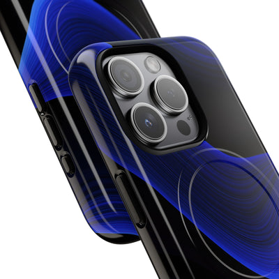 Blue Tough 2.0 Magsafe Phone Case for iPhone - Electric Cobalt Flow