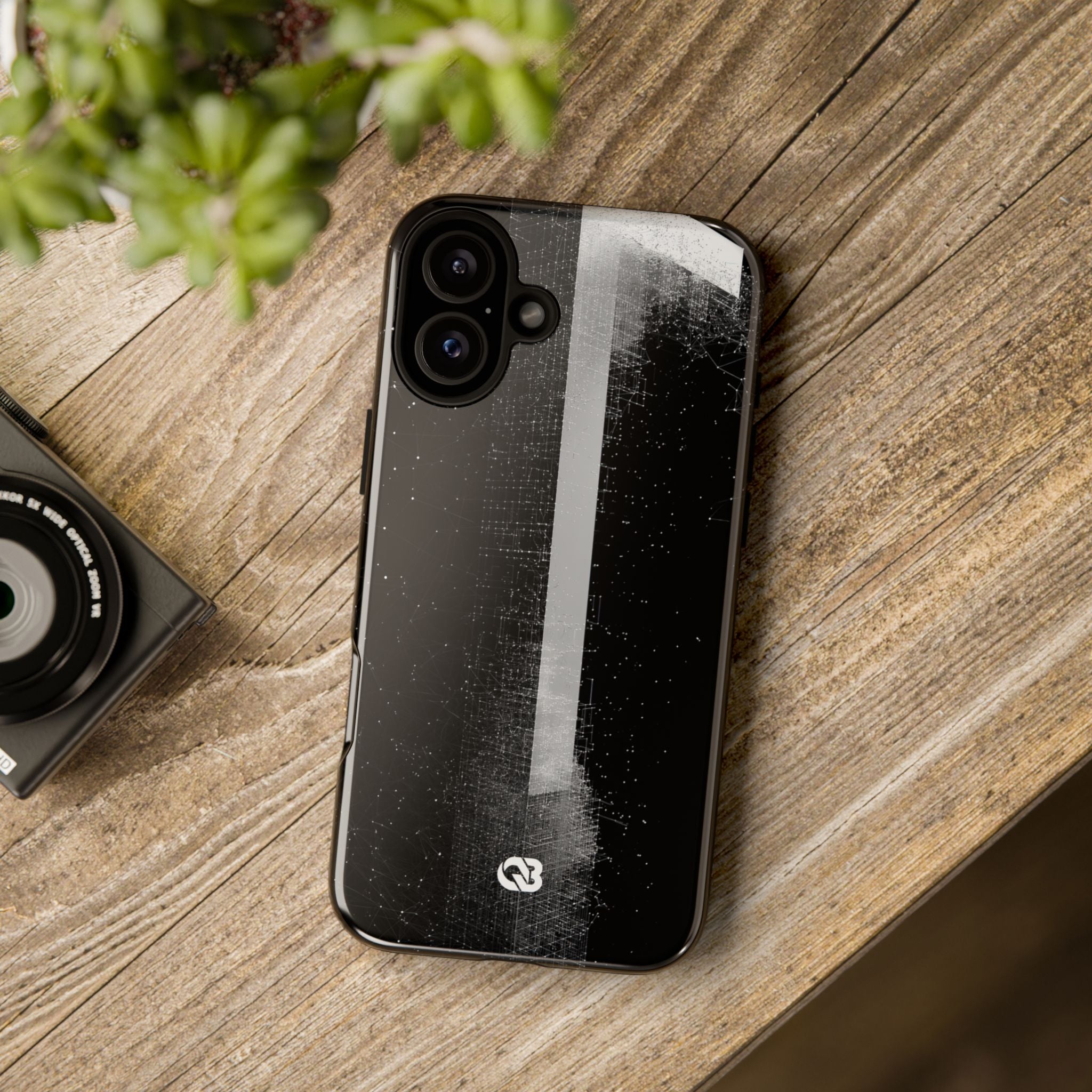 Black Tough Phone Case for iPhone - Vector Core Monolith