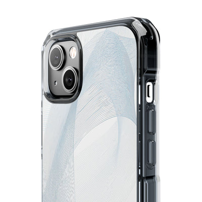 White Impact MagSafe Phone Case for iPhone - Arctic Line Current