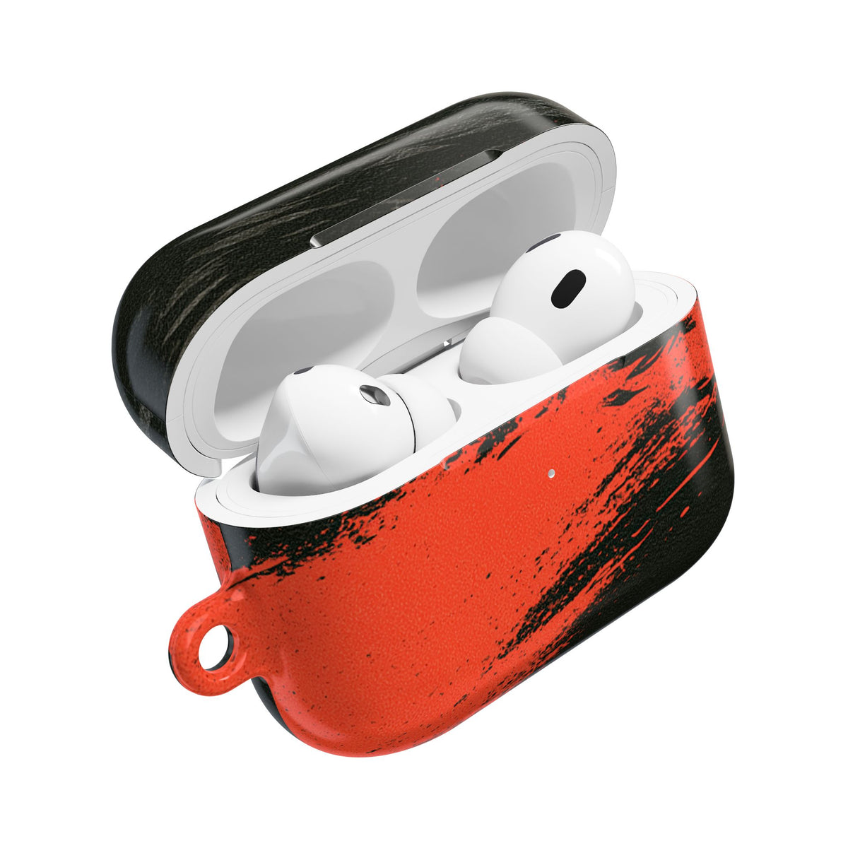 Crimson Raptor Noir · Hard Case for AirPods & AirPods Pro · Black