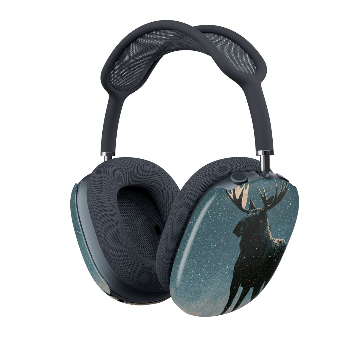 Nordic Boreal Moose · Hard Case for AirPods Max · Blue