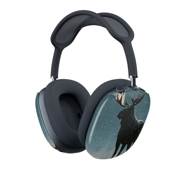 Nordic Boreal Moose · Hard Case for AirPods Max · Blue