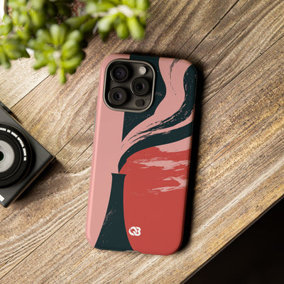 Pink Tough Phone Case for iPhone - Cinder Rose Plume