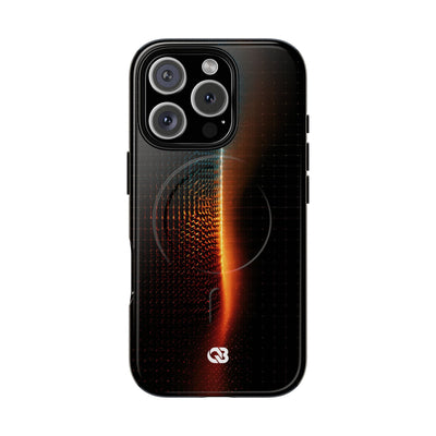 Luminous Refraction Grid · Tough 2.0 Magnetic Phone Case for iPhone · Black