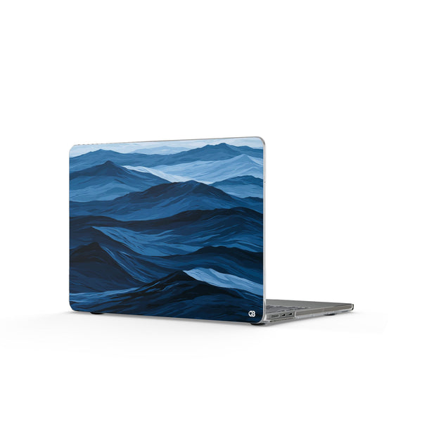 Azure Ridge Horizon · Clear Hard Case for MacBook · Blue