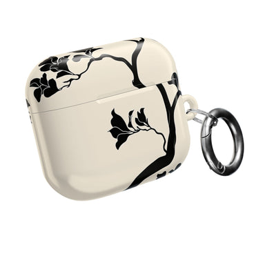 Ebony Magnolia · Hard Case for AirPods & AirPods Pro · Beige